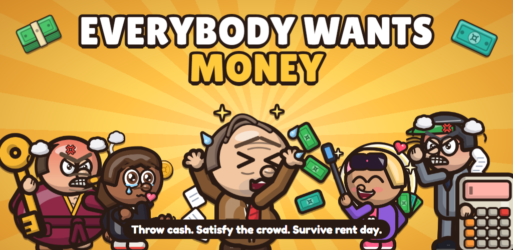 Barry the office worker surrounded by a landlord, a tax inspector and relatives who all want his money